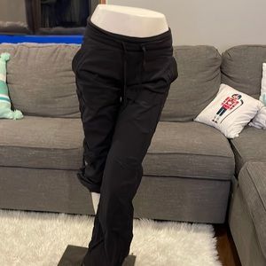 Black lululemon studio lined pants